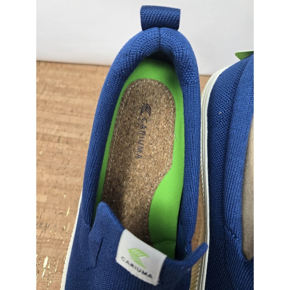 Cariuma Ibi Slip-On Casual Sneaker Womens 12.5 Mens 11 Mineral Blue Knit  Shoes - Picture 8 of 10